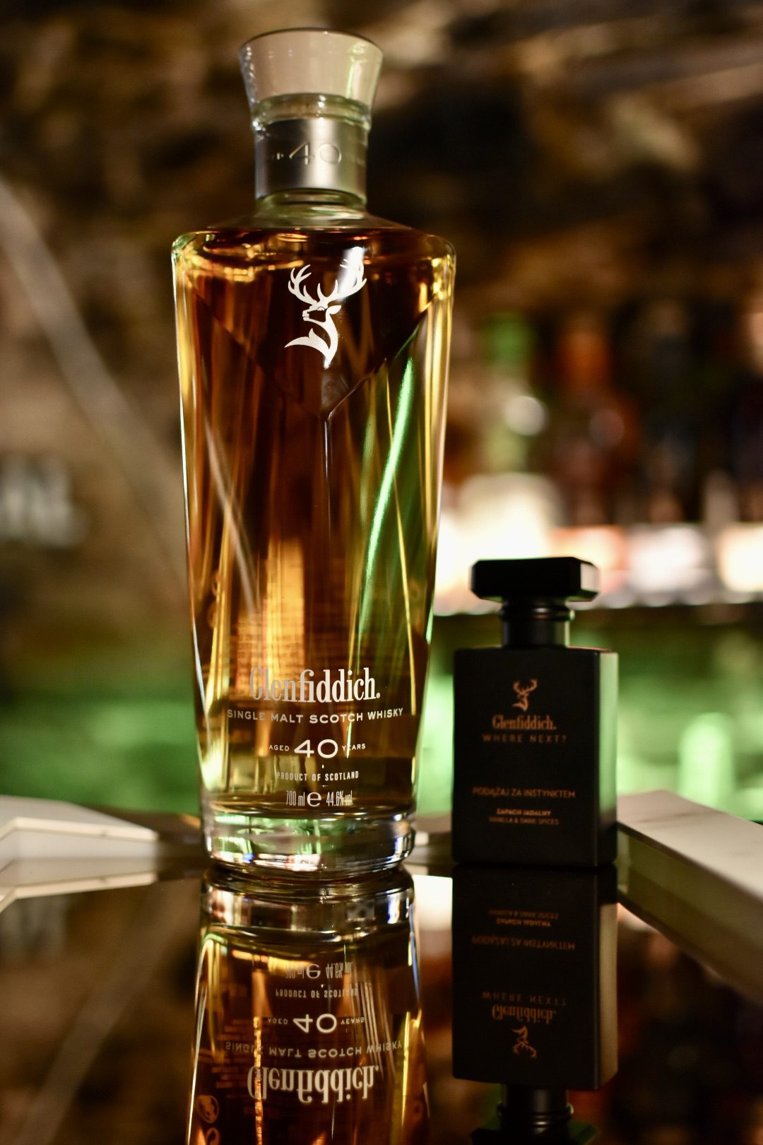 Glenfiddich 40 YO Cumulative Time podczas wieczoru whisky w Speakeasy Bar