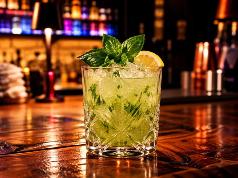 Gin Basil Smash – koktajl w La Musica Cocktail Bar & Social Club w Legnicy