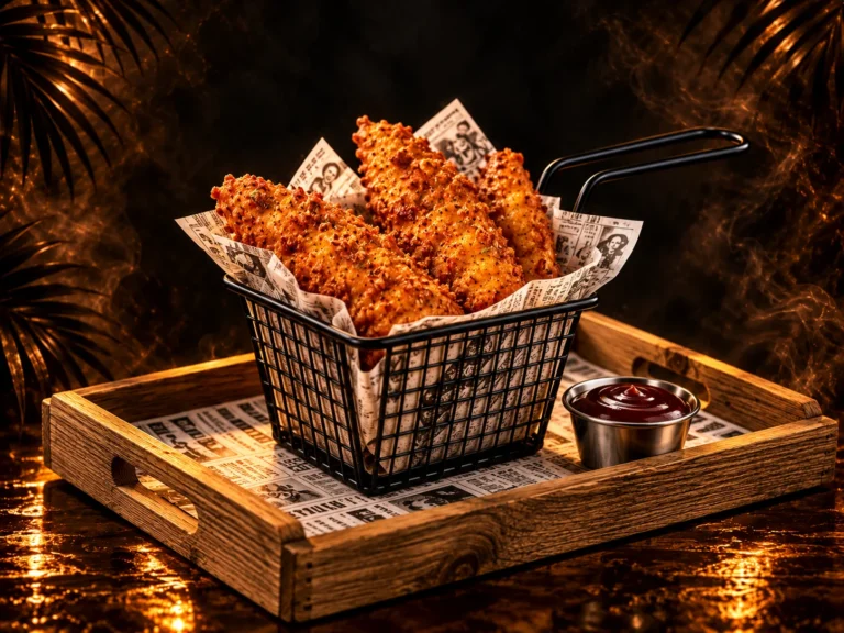 Polędwiczki z kurczaka w panierce – przekąska w La Musica Cocktail Bar & Social Club w Legnicy