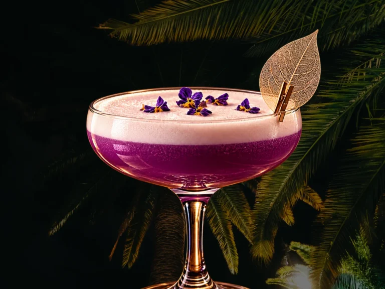 Violet Sour – Cocktail in der La Musica Cocktail Bar & Social Club in Legnica